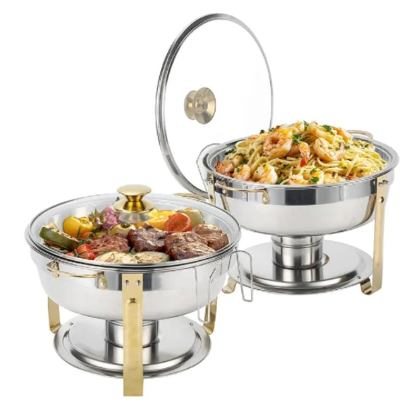 2/4 Pack Chafing Dish Buffet Stainless Steel