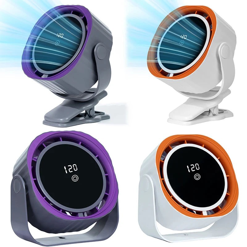 Portable Rechargeable Desktop Fan.