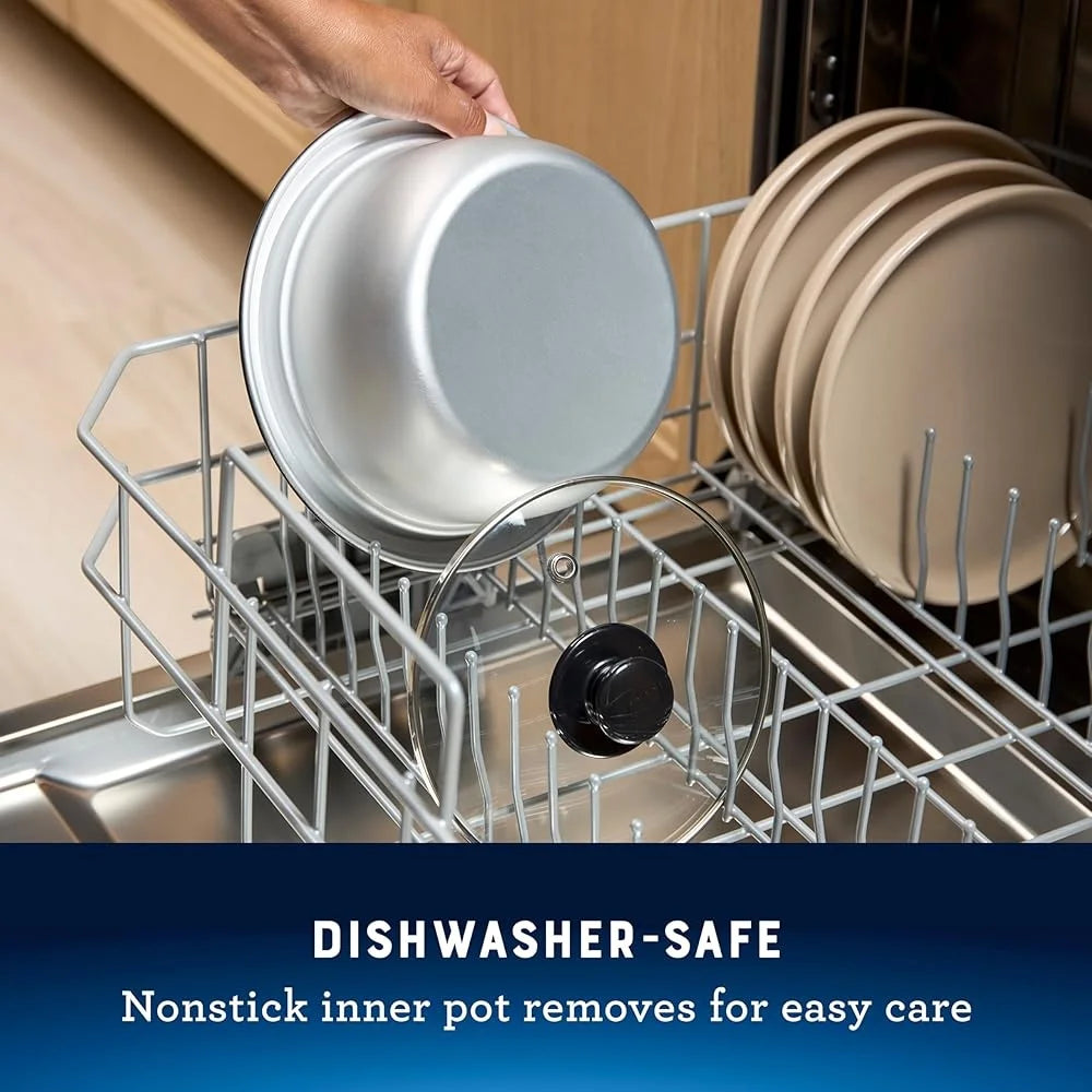 Electric Rice Cooker with Cool-touch Handles