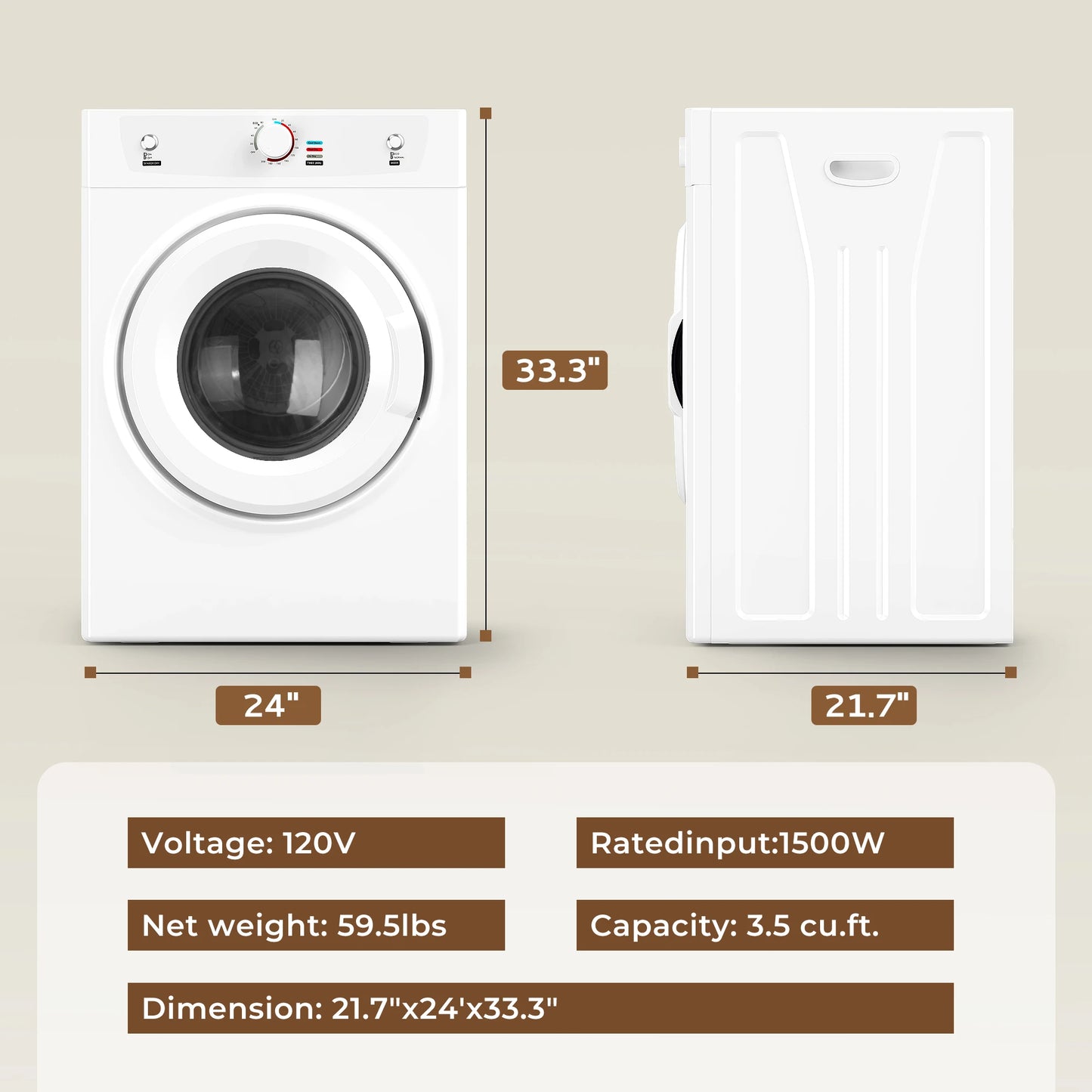 Portable Compact Clothes Dryer.