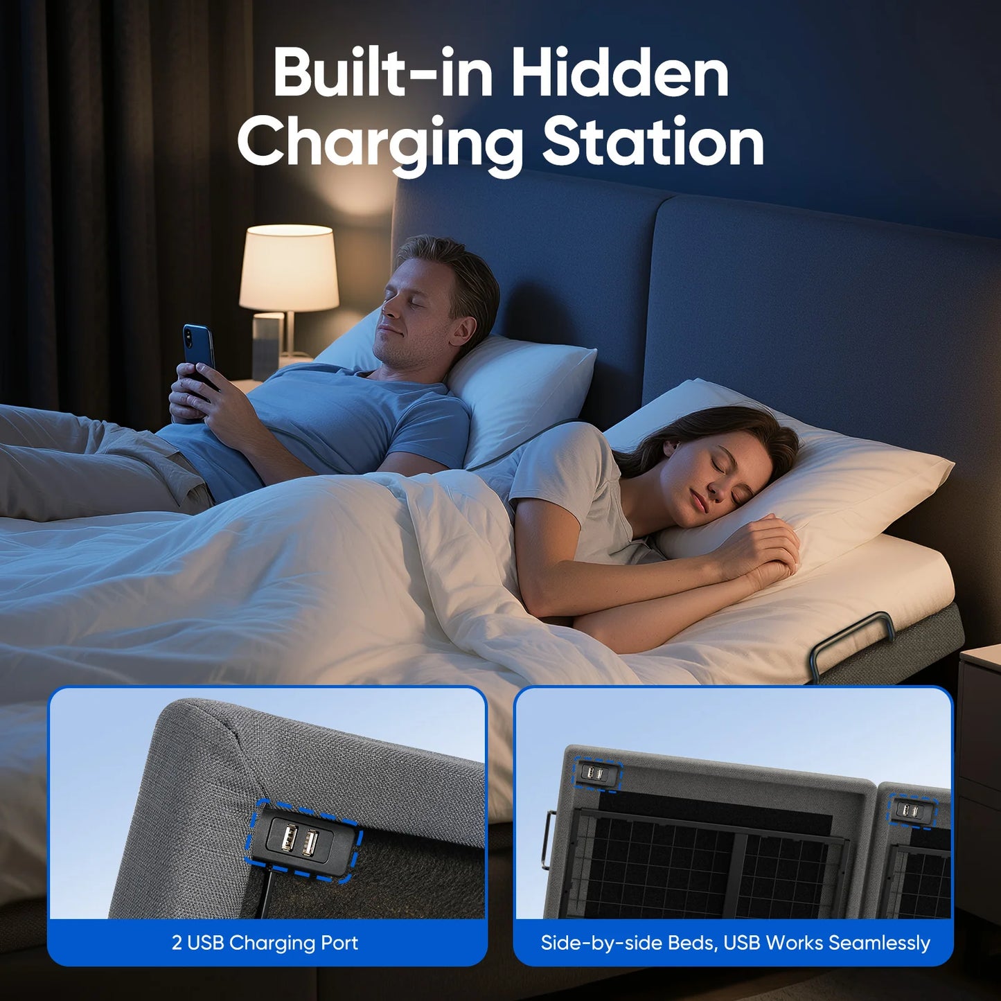 Twin Split King  Adjustable Bed Frame