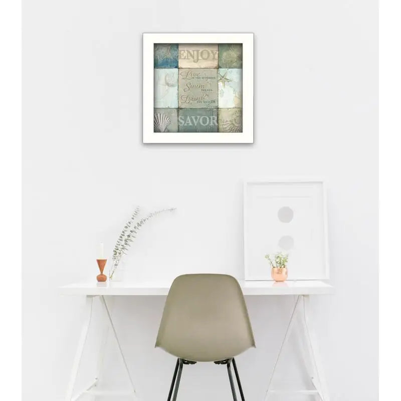 Printed Wall Art,  White Frame