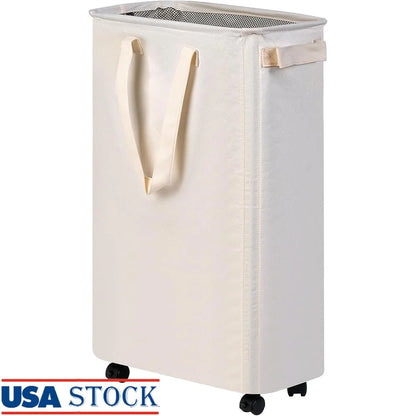 Skinny  Laundry Hamper with Wheels