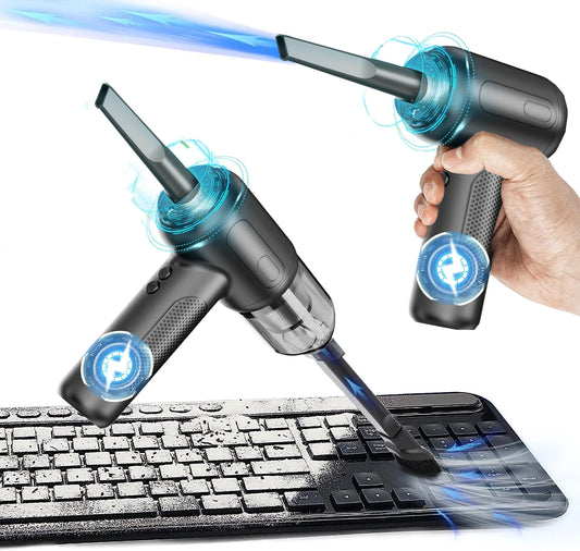 Mini High-Power Suction, with Crevice Tool.