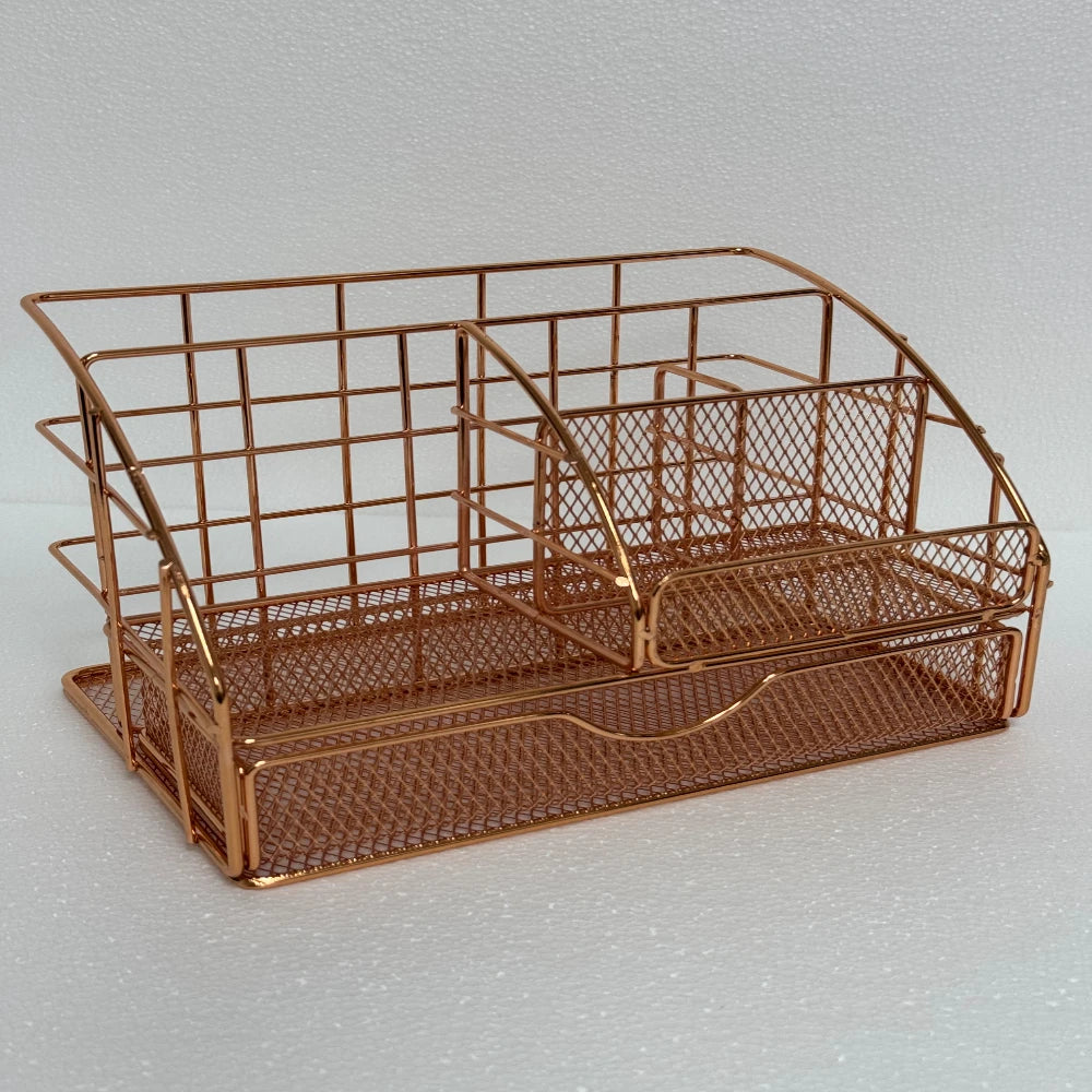 Wrought Iron Stationery Storage Rack.