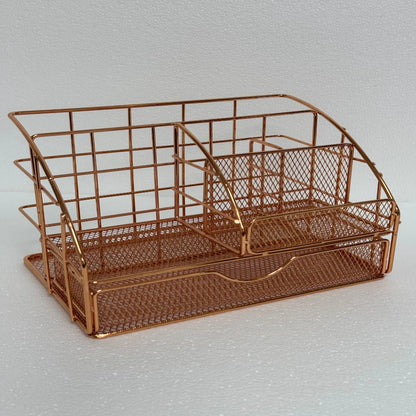 Wrought Iron Stationery Storage Rack.