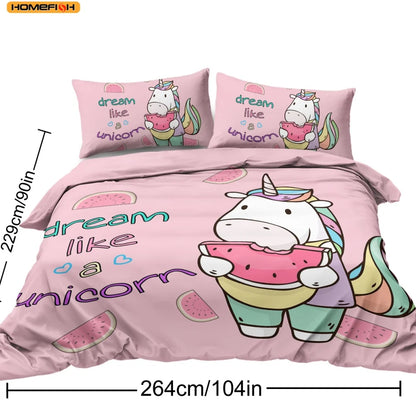 3 Pieces 
 Duvet Cover.