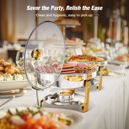 2/4 Pack Chafing Dish Buffet Stainless Steel