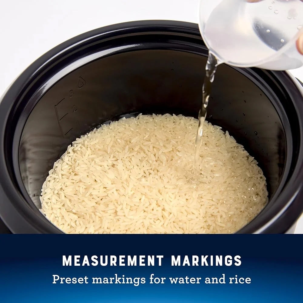 Electric Rice Cooker with Cool-touch Handles