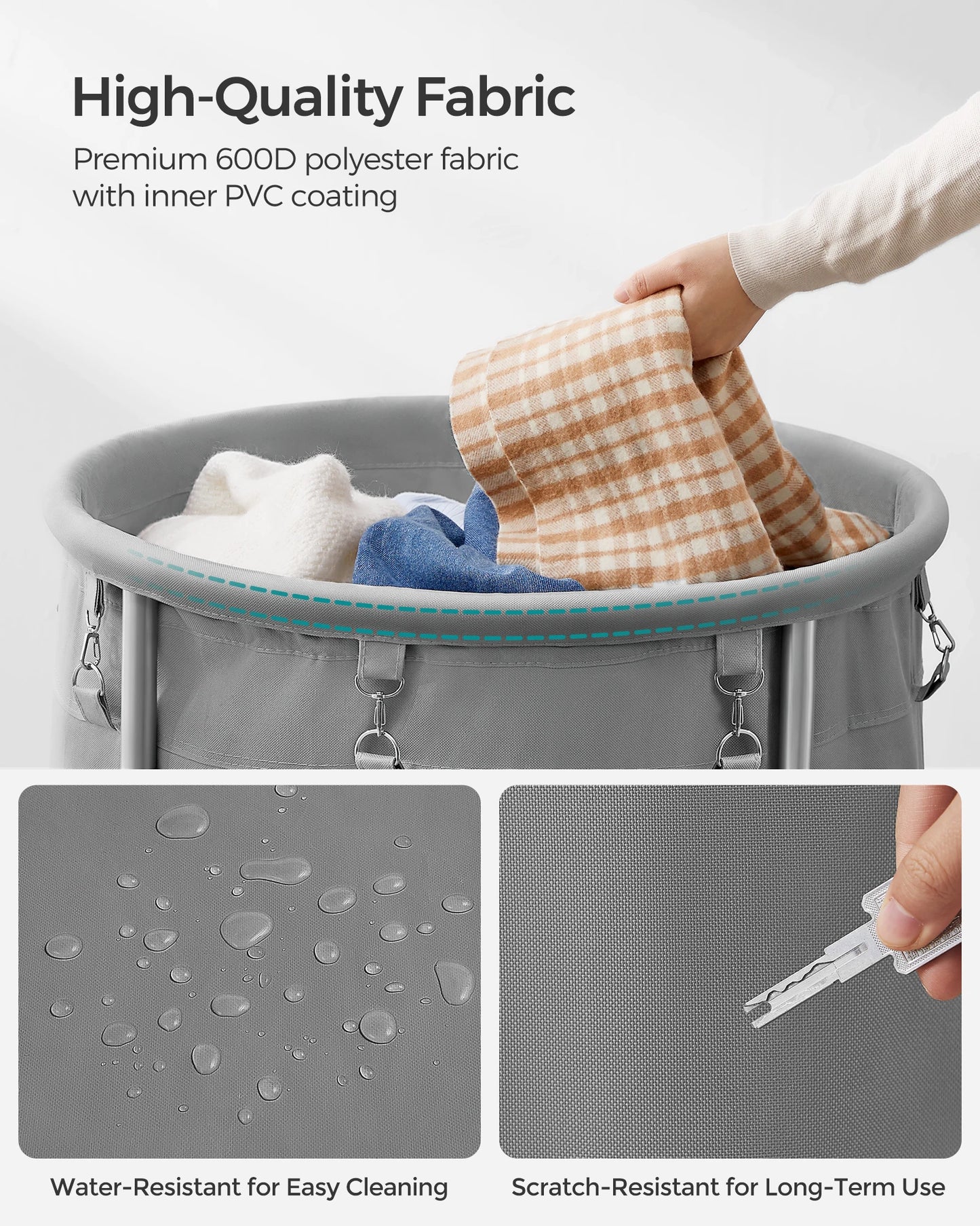 Rolling Laundry Hamper.