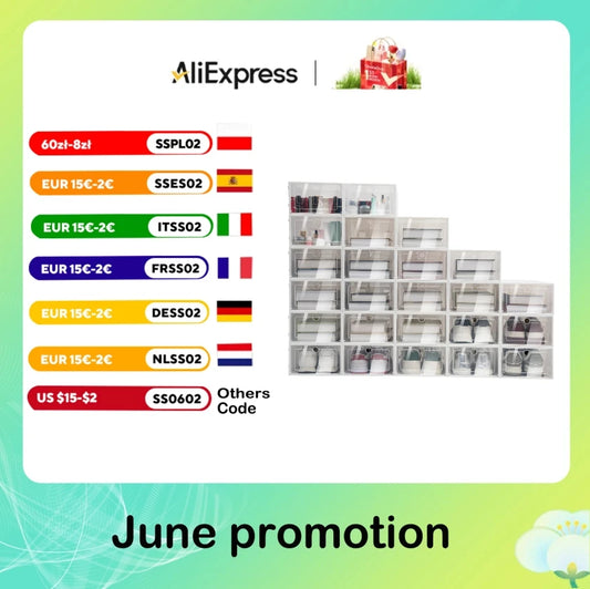 Modern Mini 24pcs Transparent Shoes Organizers