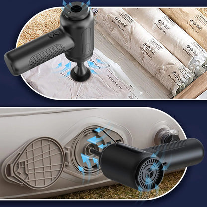 Mini High-Power Suction, with Crevice Tool.