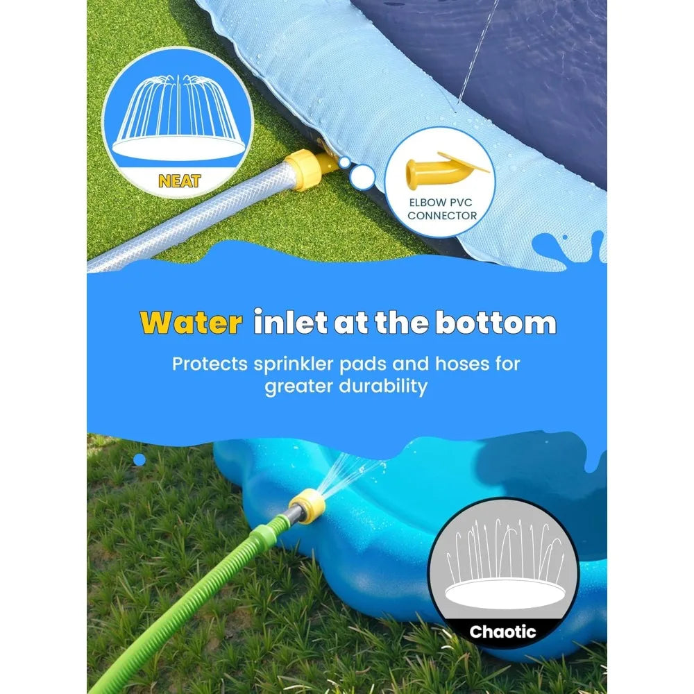 Non-Slip Splash Pad for Kids and Dogs,