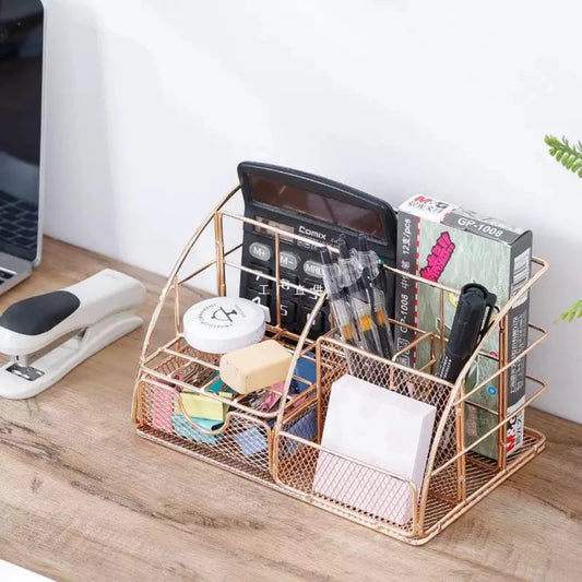 Wrought Iron Stationery Storage Rack.