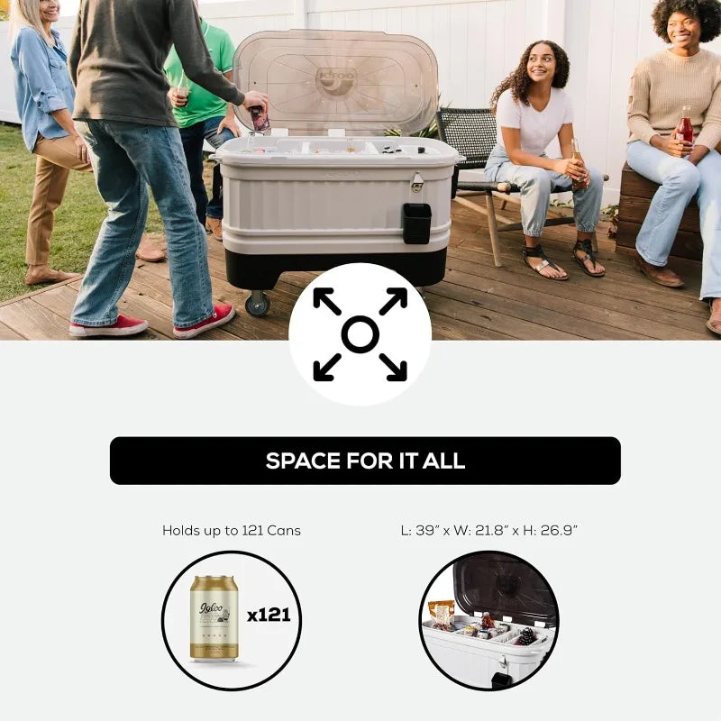 Insulated Portable Hard Shell Ice Chest P