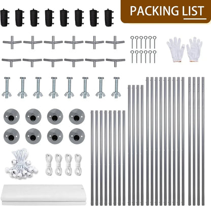 Carport Canopy with Roll-up Windows.