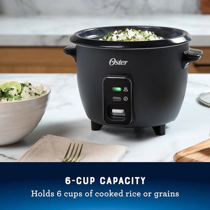 Electric Rice Cooker with Cool-touch Handles