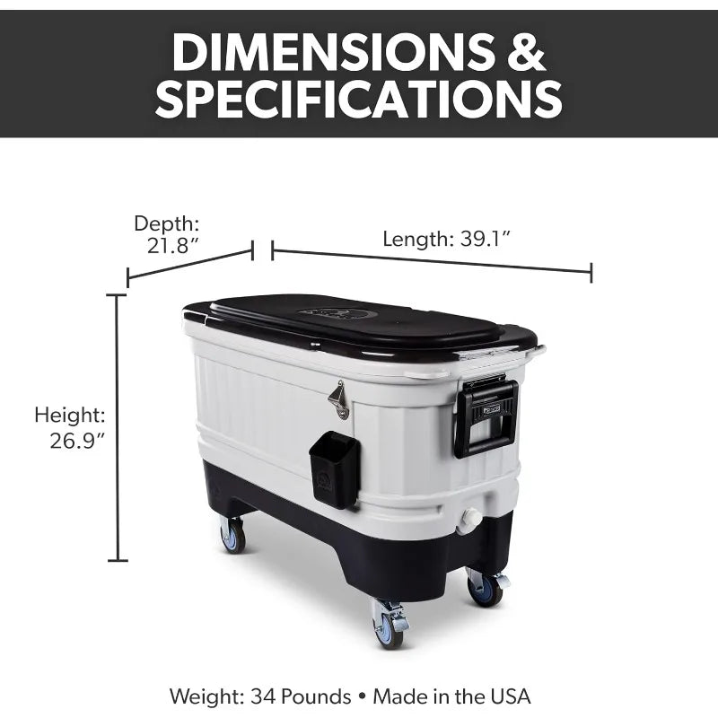 Insulated Portable Hard Shell Ice Chest P