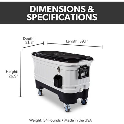 Insulated Portable Hard Shell Ice Chest P