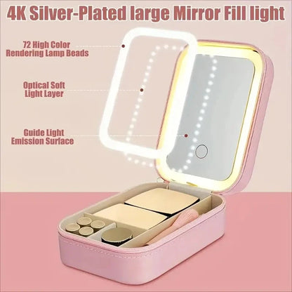Makeup Mirror with USB Charging, Foldable