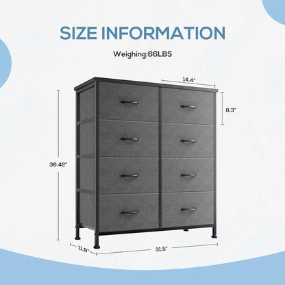 8-Drawer Bedroom Dresser.