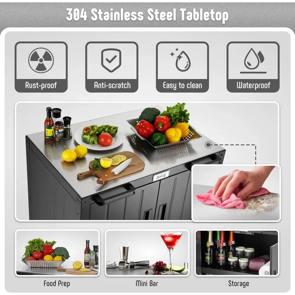 Modular Outdoor Kitchen Island.