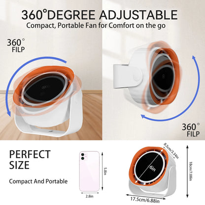 Portable Rechargeable Desktop Fan.