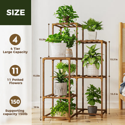 Corner Plant Stand 7 Pots
