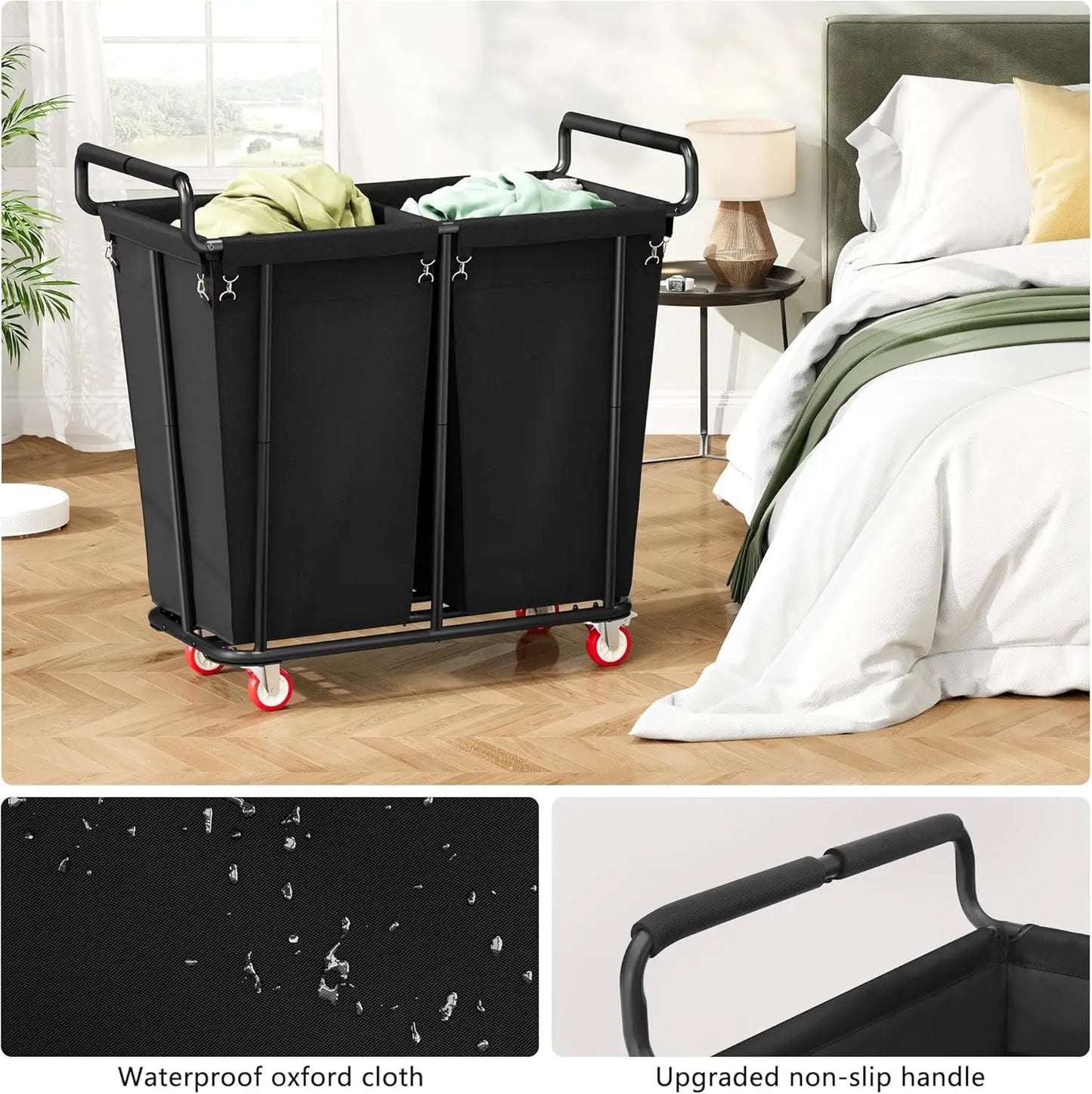 Large laundry hamper with Wheels