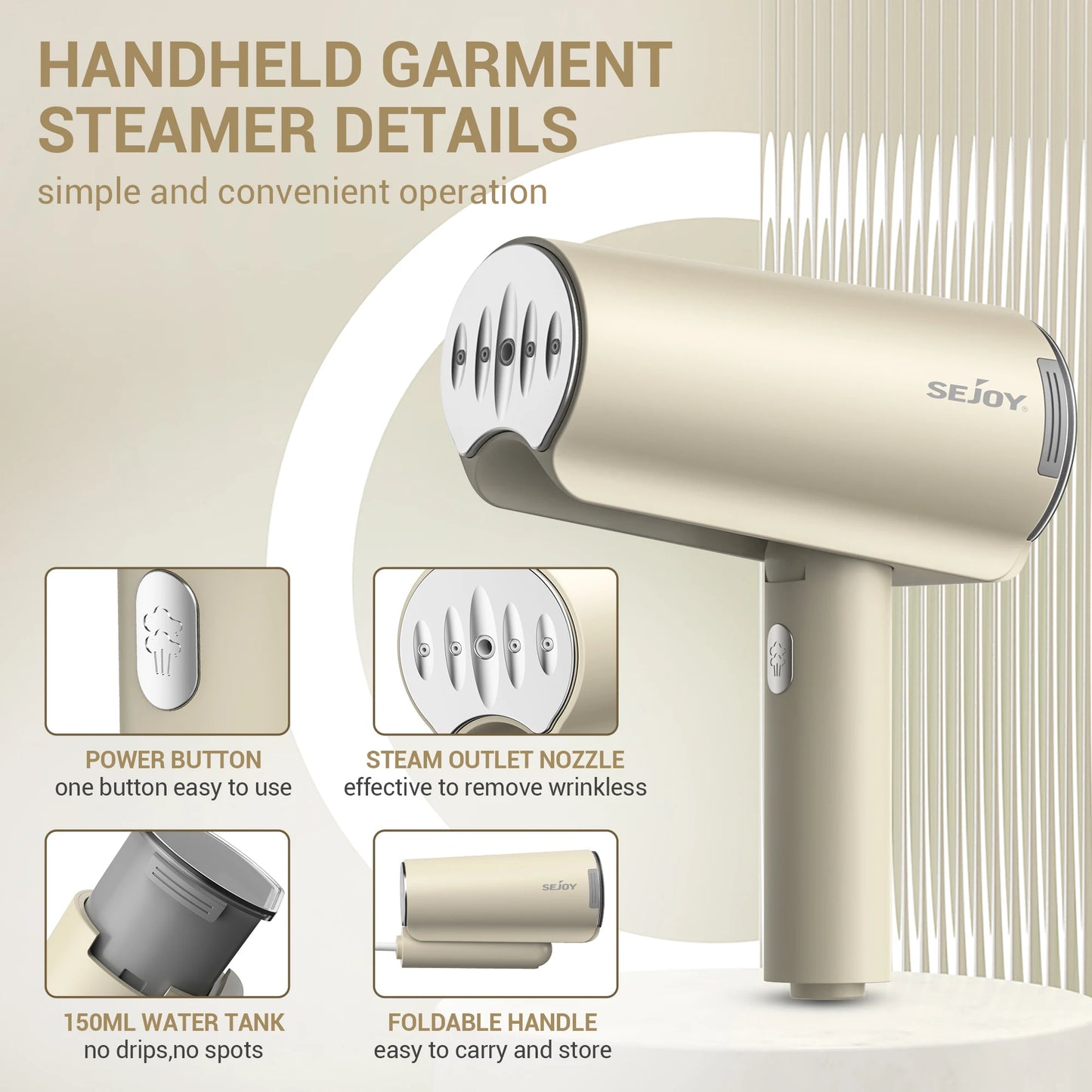 Handheld Portable Fabric Steam Iron