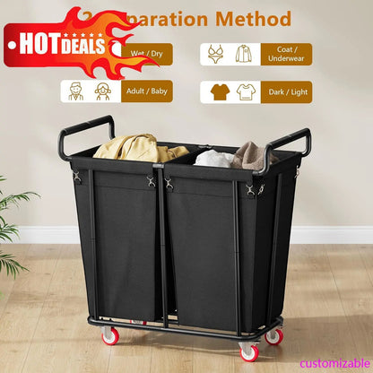 Large laundry hamper with Wheels