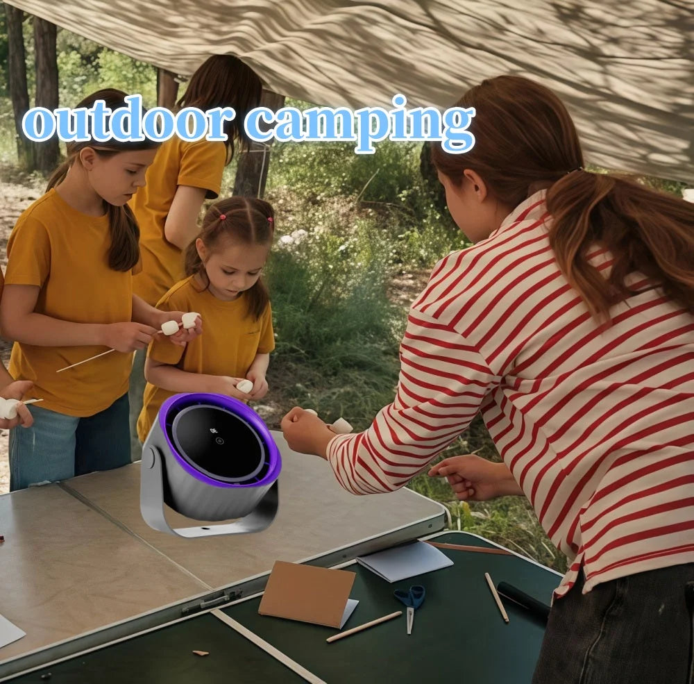 Portable Rechargeable Desktop Fan.