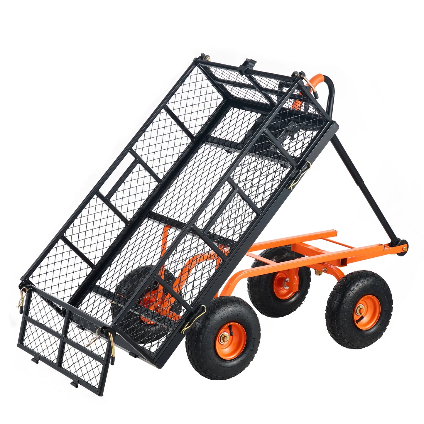 Metal Utility Wagon with 400/880lbs Capacity