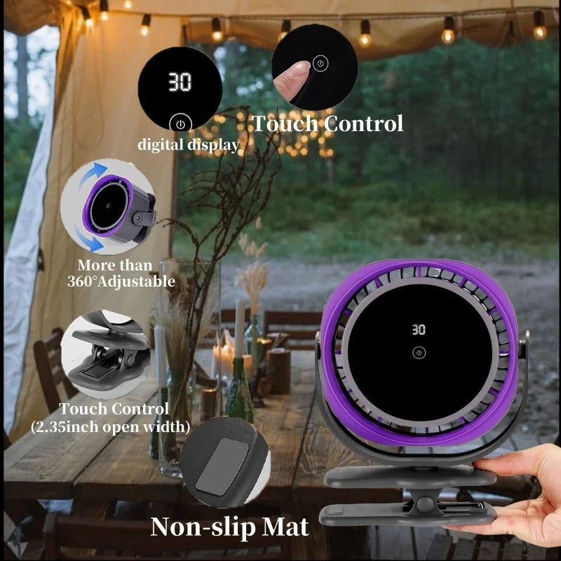 Portable Rechargeable Desktop Fan.