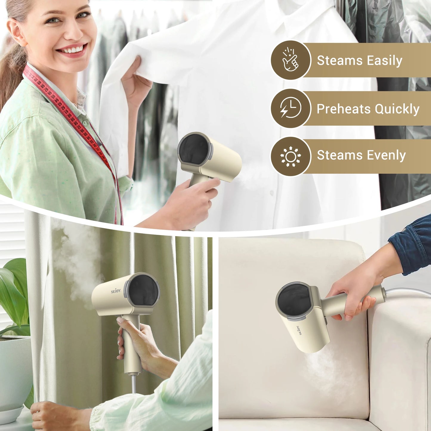 Handheld Portable Fabric Steam Iron