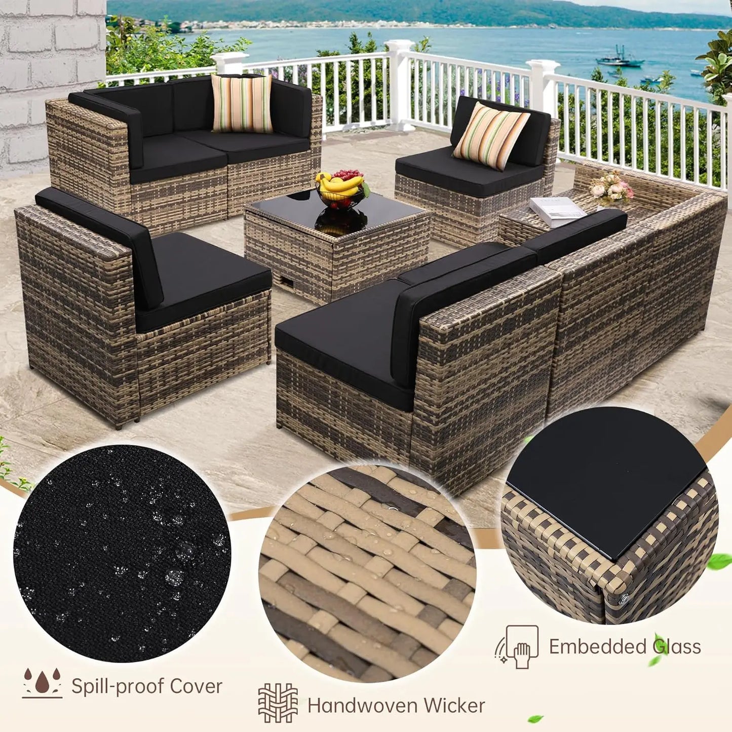 Wicker Rattan Patio Furniture