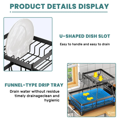Dish drying rack  2-tier