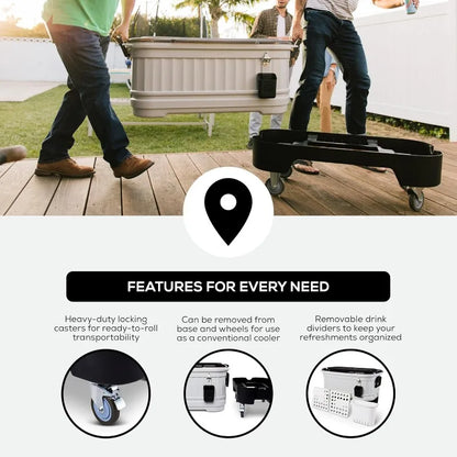 Insulated Portable Hard Shell Ice Chest P