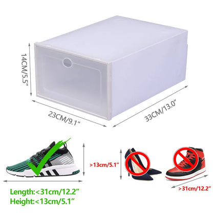 Modern Mini 24pcs Transparent Shoes Organizers