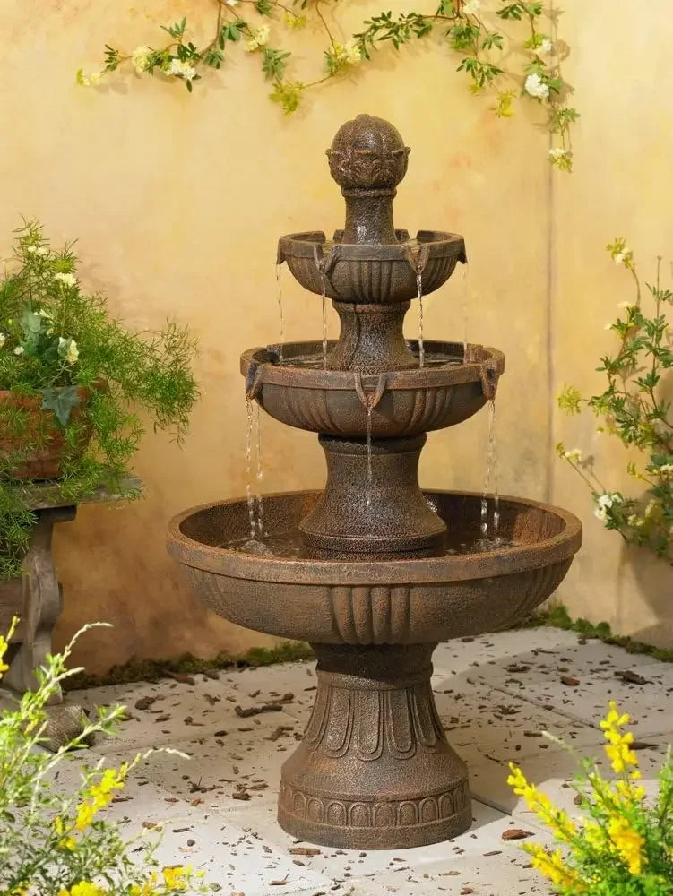 Outdoor Fountain and Waterfalls