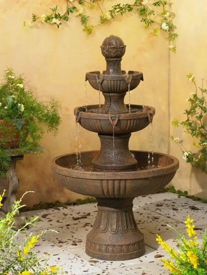 Outdoor Fountain and Waterfalls