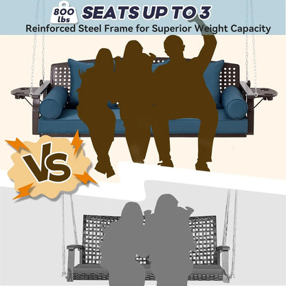 Porch Swing with Three Seats