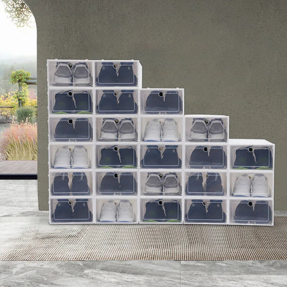 Modern Mini 24pcs Transparent Shoes Organizers