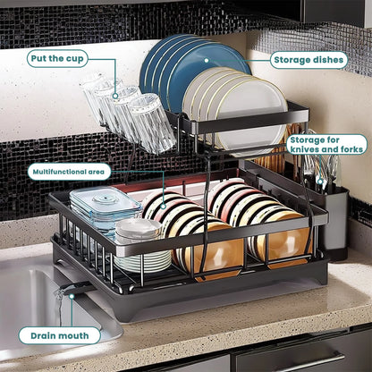 Dish drying rack  2-tier
